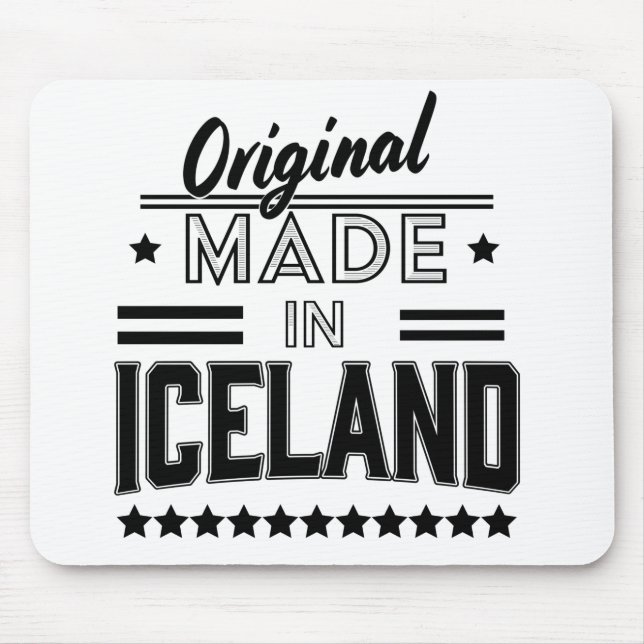 Original made in Iceland Mouse Mat (Front)