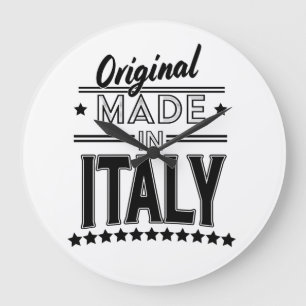 Original made in Italy logo Large Clock