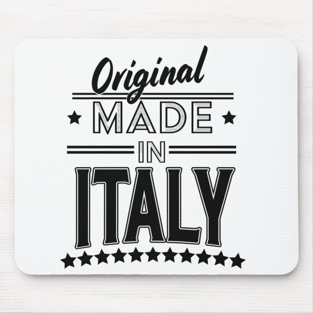Original made in Italy logo Mouse Mat (Front)