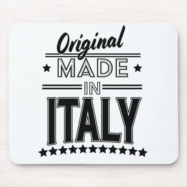 Original made in Italy logo Mouse Mat (Front)