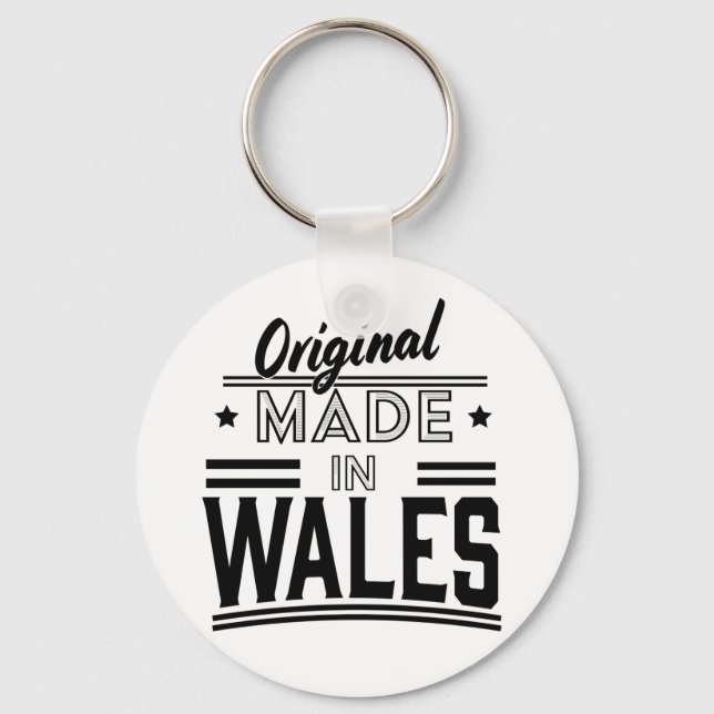 Original made in Wales Key Ring (Front)