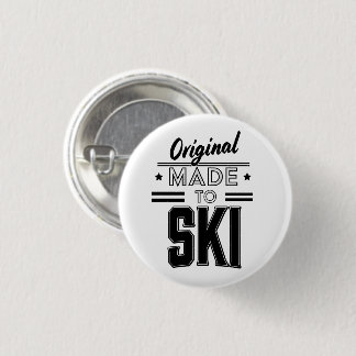 Original Made to Ski logo 3 Cm Round Badge