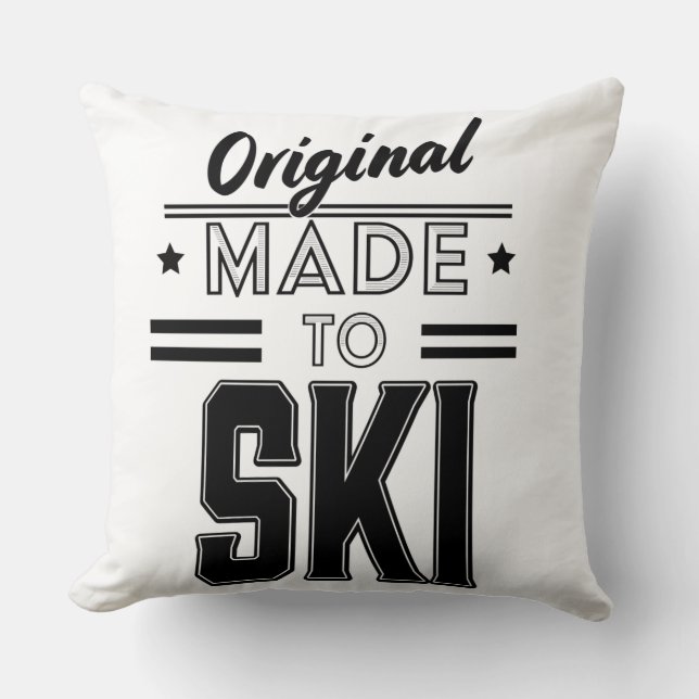 Original Made to Ski logo Cushion (Front)