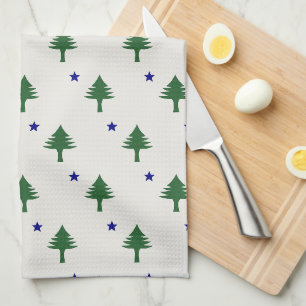 Original Maine Flag Dish Towel