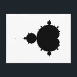 Original Mandelbrot Set 01 - Fractal Postcard<br><div class="desc">This is a fractal card with the famous mandelbrot set in black and white. No layer or photoshop effects have been added (less is more).  Rendered at very high resolution.</div>