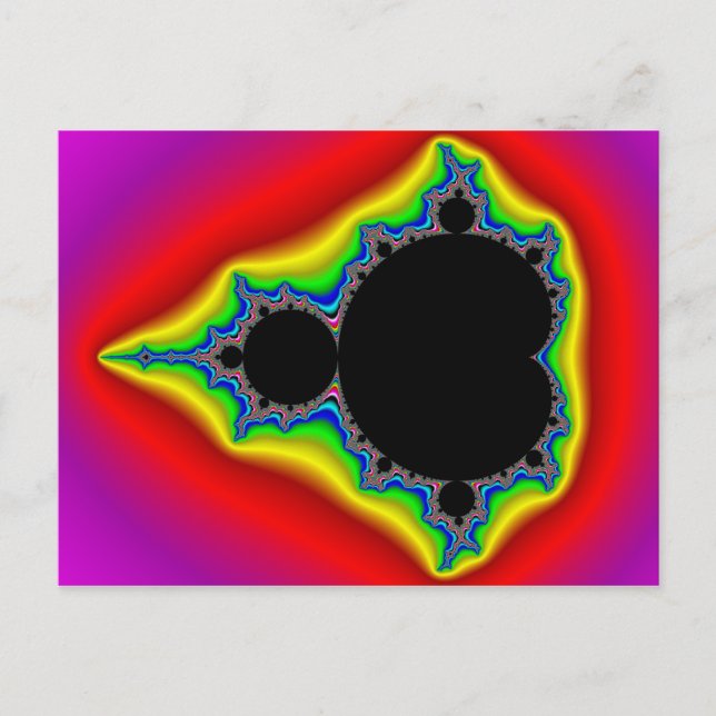 Original Mandelbrot Set 04 - Fractal Postcard (Front)