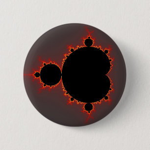 Original Mandelbrot Set - Fractal 6 Cm Round Badge