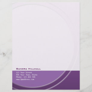 Original Metallic Modern any Text and Colour Letterhead