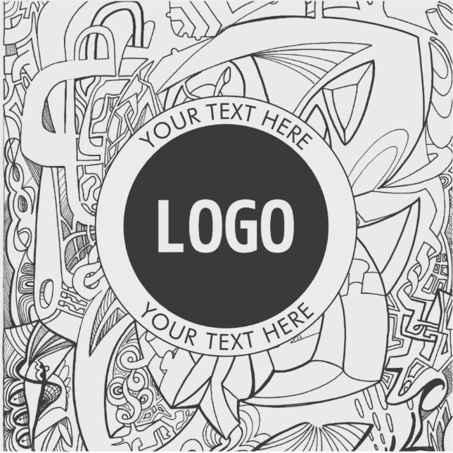 Original Modern Line Artwork & Your Logo (Front)