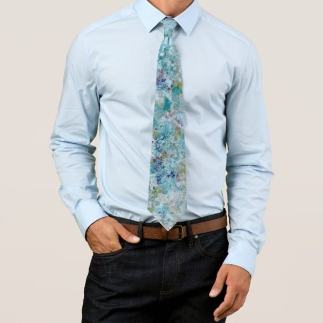 Original Modern One Of A Kind Abstract Art Design Tie (Creator Uploaded)