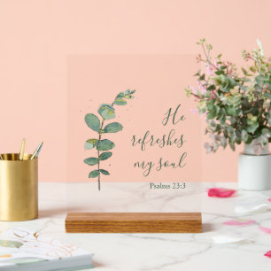 Original Modern Watercolor Bible Verse Home Decor