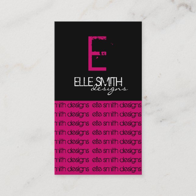 Original Monogram Business Cards (Front)