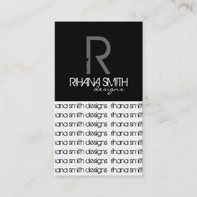 Original Monogram Business Cards (Front)