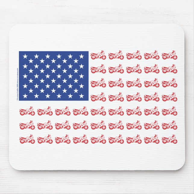 original-Motorcycle-Flag- Mouse Mat (Front)