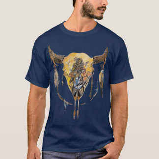 original Native American Feather Headdress art T-Shirt