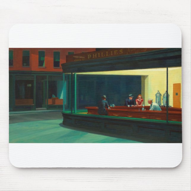 Original Nighthawks Mouse Mat (Front)