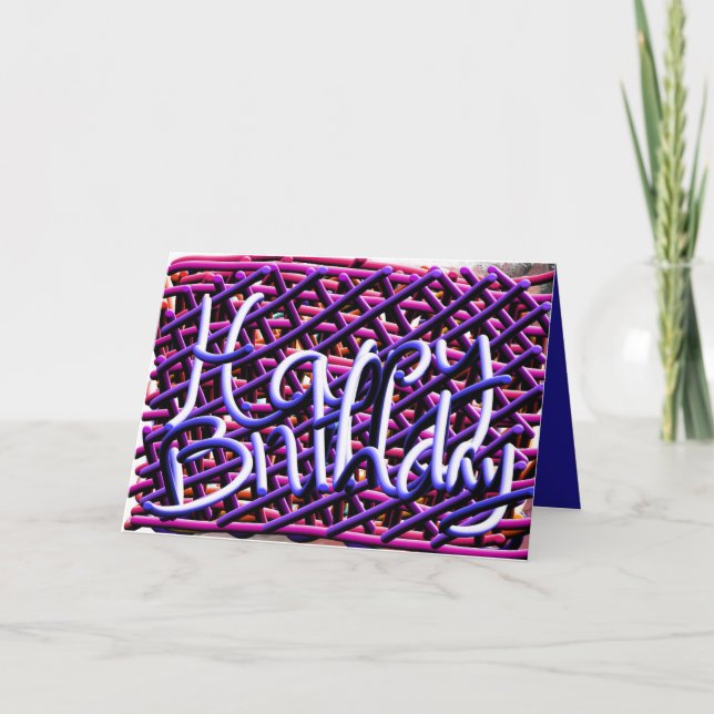 Original Noodles Writting Happy Birthday Card (Front)