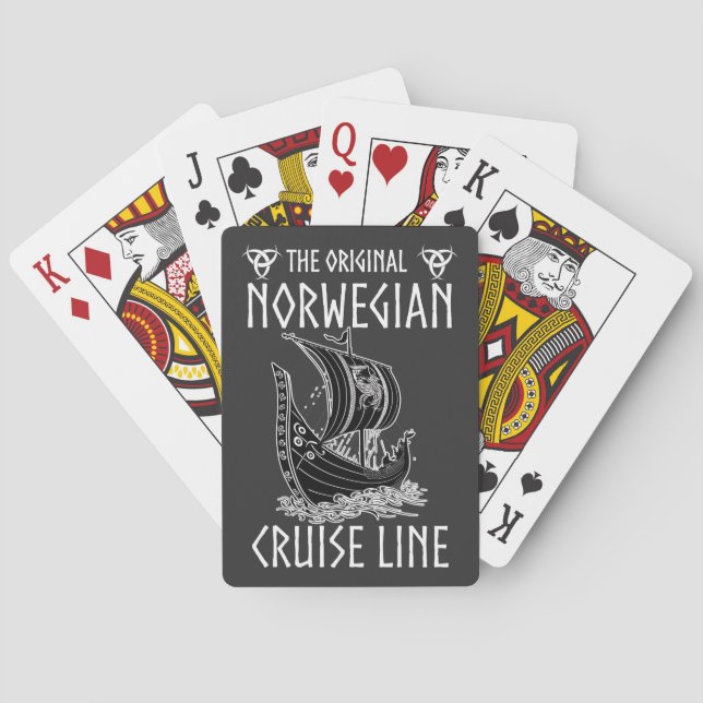 Original Norwegian Cruise Line - Nostalgic Voyage  Playing Cards (Back)