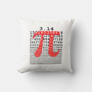 Original number pi day mathematical symbol cushion