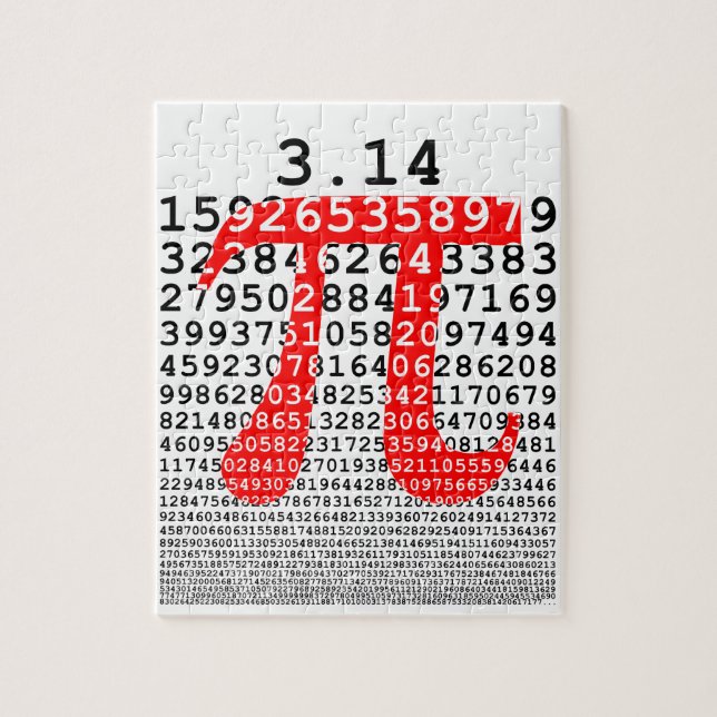 Original number pi day mathematical symbol jigsaw puzzle (Vertical)