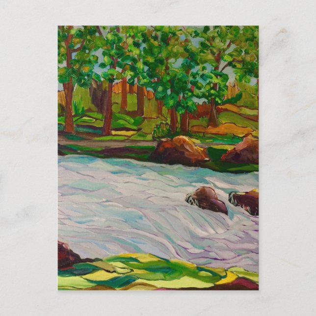 original Oil Painting Landscape Postcard (Front)