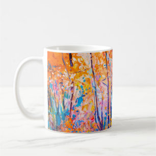 Original oil painting showing beautiful autumn lan coffee mug