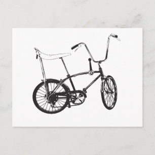Original old School bike Postcard
