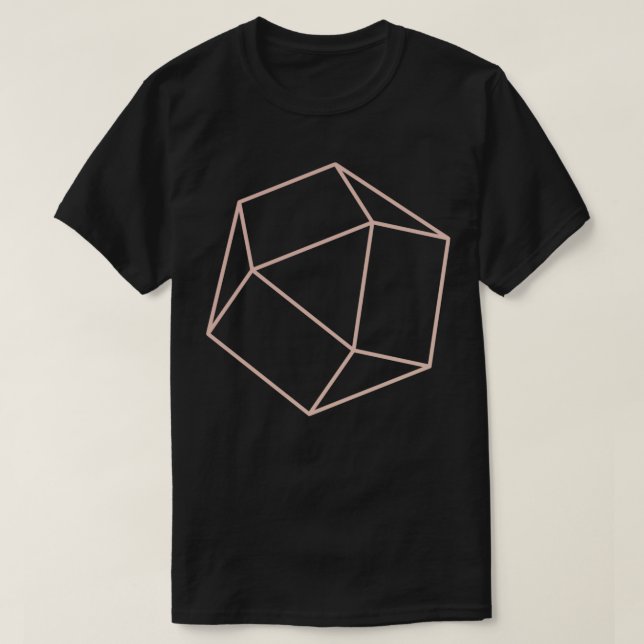Original Origami Paper Geometric Shape T-Shirt (Design Front)