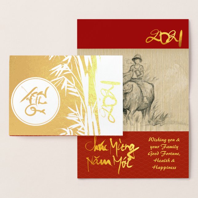 Original Ox Kid painting 2021 Luxury Foil GC3 Foil Card (Display)