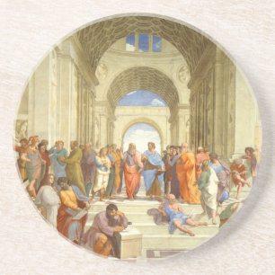 Original paint "The school of Athens" by Raffaello Coaster