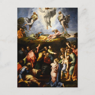Original paint "the Transfiguration" Raffaello Postcard