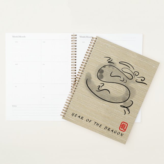 Original Painting 2 Dragon Year 2024 Monogram LP Planner (Display)