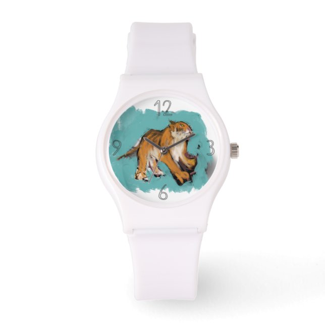 Original painting Chinese Tiger Year Birthday TW Watch (Front)
