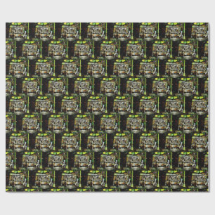 Original Painting of a Fishermen on Harbour Island Wrapping Paper