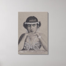 Original Painting of Silent Film Star