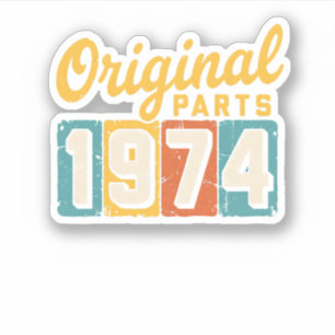 Original Parts 1974 Vintage 50th Birthday Retro