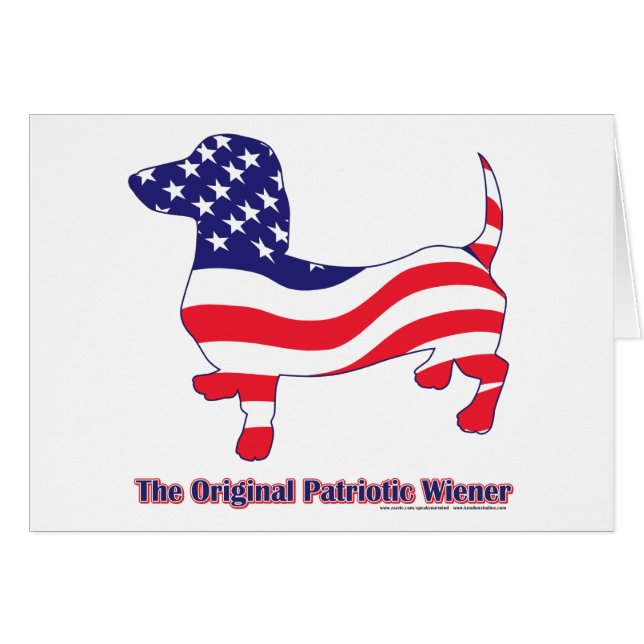Original Patriotic Wiener/Dachshund (Front Horizontal)