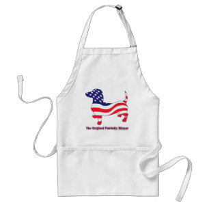 Original Patriotic Wiener/Dachshund Standard Apron