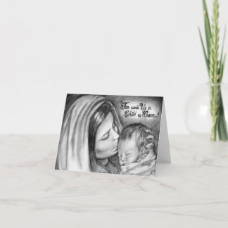 Original Pencil Drawing Christmas Card