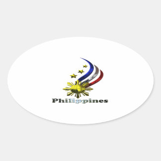 Original Philippine Logo. Mabuhay Pilipinas ! Oval Sticker
