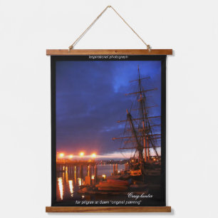 Original photo for, Pilgrim at dawn painting Hanging Tapestry
