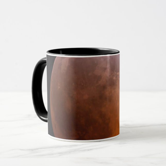 Original photograph of a partial lunar eclipse  mug (Front Left)