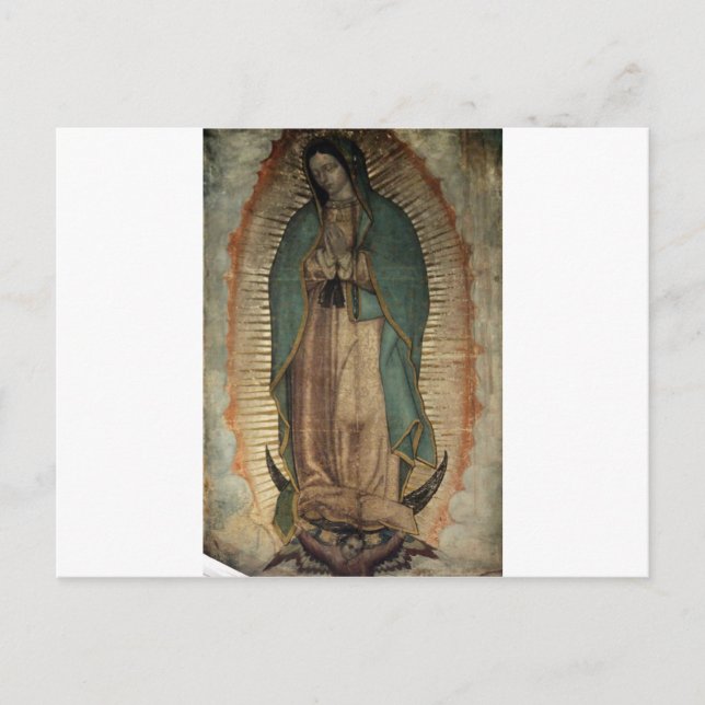 Original Picture of Our Lady of Guadalupe Postcard (Front)