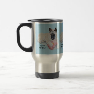 original picture of very cute dog travel mug