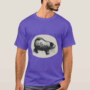 Original Pig Drawing with 2019 Man T-shirt