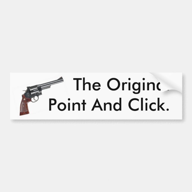 ORIGINAL POINT AND CLICK BUMPER STICKER (Front)