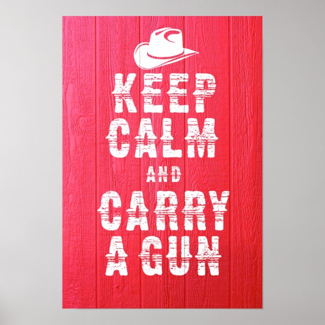 Original poster: Keep calm and carry a gun, Poster (Front)