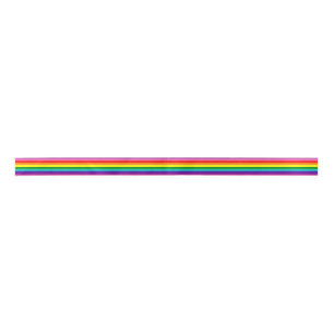 Original Rainbow Pride Flag Satin Ribbon