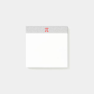 Original red number pi day mathematical symbol post-it notes