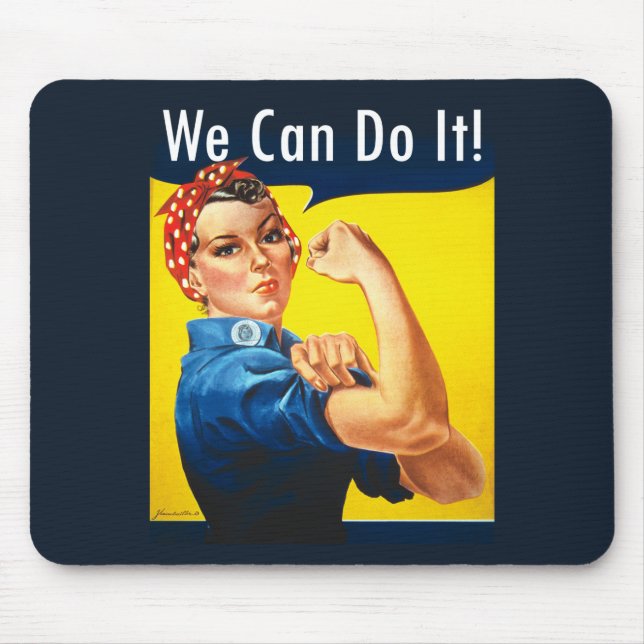 Original Rosie the Riveter ~  Mouse Mat (Front)